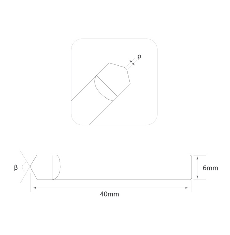 tungsten double sided flat knife 4