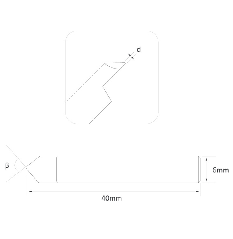 tungsten steel semicircle flat knife 4